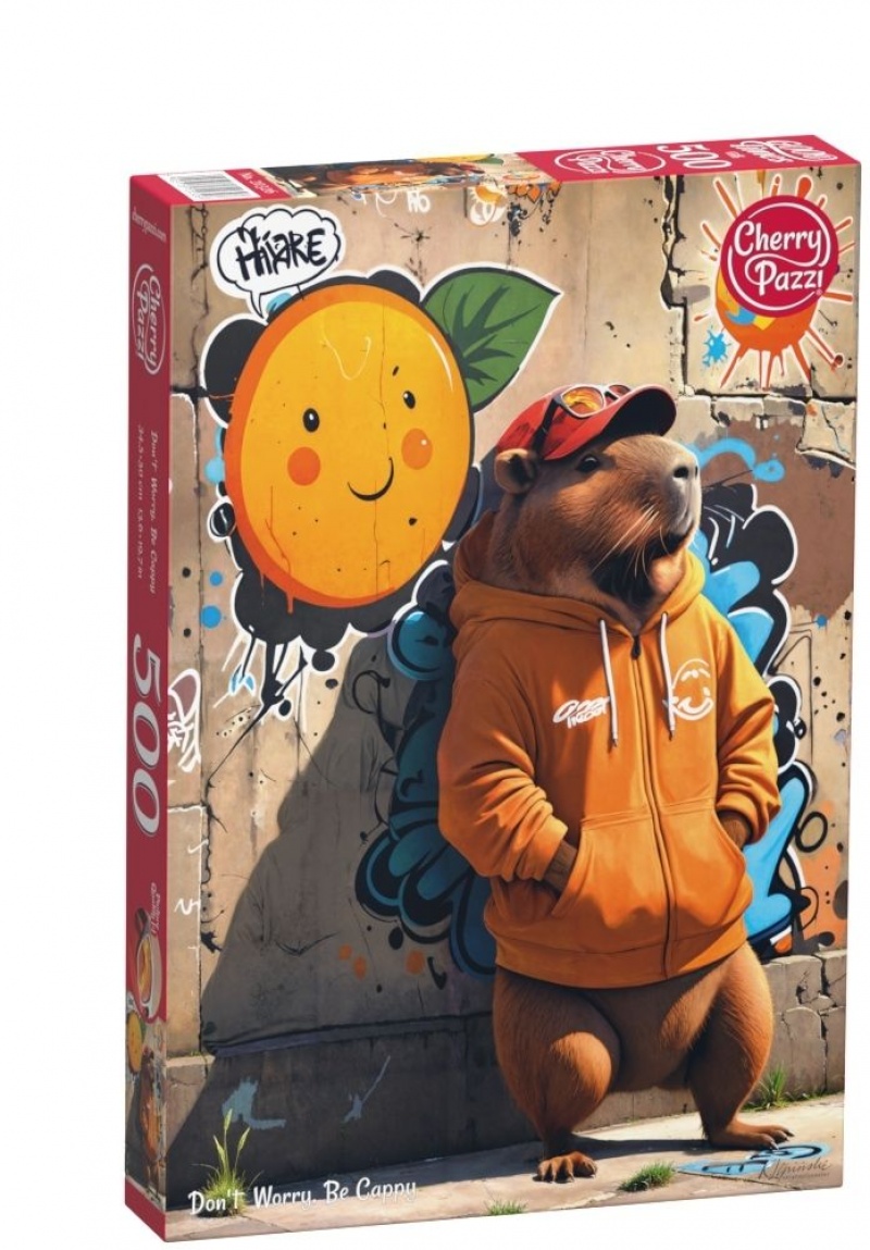 PUZZLE 500 CHERRYPAZZI DON T WORRY BE CAPPY 20326, 500 elementów, Puzzle