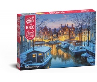 PUZZLE 1000 CHERRYPAZZI AMSTERDAM AT NIGHT 0264, 1000 elementów, Puzzle