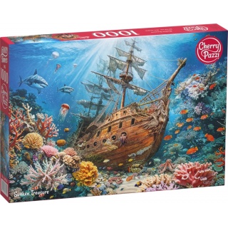 PUZZLE 1000 CHERRYPAZZI SUNKEN TREASURE 30820, 1000 elementów, Puzzle