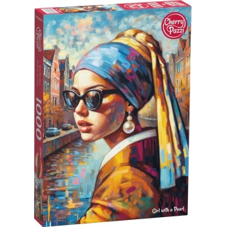 PUZZLE 1000 CHERRYPAZZI GIRL WITH A PEARL 30844, 1000 elementów, Puzzle