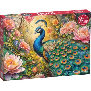 PUZZLE 1000 CHERRYPAZZI PEACOCK S PARADISE 30929, 1000 elementów, Puzzle