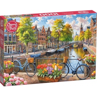 PUZZLE 1000 CHERRYPAZZI AMSTERDAM TULIPS 30943, 1000 elementów, Puzzle
