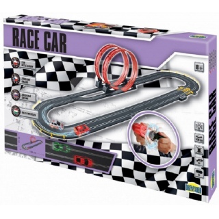 TOR SAMOCHODOWY - RACE CAR- 530CM. 5429, Kolejki, tory wyścigowe, parkingi, Zabawki