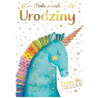KARNET B6 JEDNOROŻEC Z GWIAZDĄ, Karnety, kartki okolicznościowe, Art. dekoracyjne i prezentowe