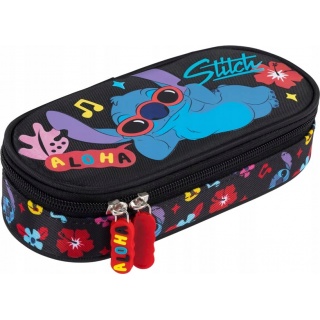 PIÓRNIK SASZETKA STITCH BLACK ALOHA mkmp, Piórniki, Tekstylia
