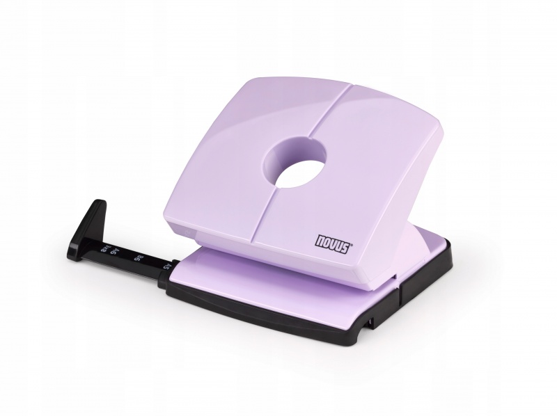 DZIURKACZ NOVUS B220 ColorID 2 LILIOWY, Dziurkacze, Galanteria biurowa