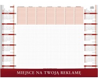 BIUWAR Z LISTWĄ 55x40 52K.2026, Biurkowe, Kalendarze