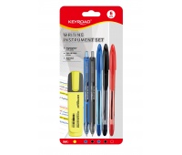 Writing set KEYROAD, 6 pieces, blister, mix colors