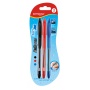 Długopis KEYROAD Ball Pen Soft Jet, miękki uchwyt, 0,7mm, 3 szt., blister, mix kolorów, Długopisy, Artykuły do pisania i korygowania