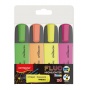 Zakreślacz KEYROAD Fluo Neon, 1-5 mm, 4 szt., etui, mix kolorów, Textmarkery, Artykuły do pisania i korygowania