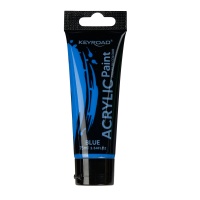 Farba akrylowa KEYROAD, 75ml, tubka, niebieska, Plastyka, Artykuły szkolne
