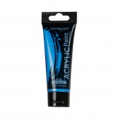 Farba akrylowa KEYROAD, metaliczna, 75ml, tubka, niebieska, Plastyka, Artykuły szkolne
