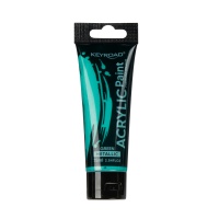 Farba akrylowa KEYROAD, metaliczna, 75ml, tubka, zielona, Plastyka, Artykuły szkolne