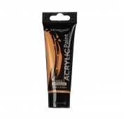Farba akrylowa KEYROAD, metaliczna, 75ml, tubka, złota, Plastyka, Artykuły szkolne