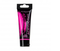 Farba akrylowa KEYROAD, neonowa, 75ml, tubka, różowa, Plastyka, Artykuły szkolne