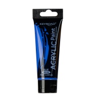 Farba akrylowa KEYROAD, neonowa, 75ml, tubka, niebieska, Plastyka, Artykuły szkolne