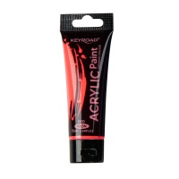Farba akrylowa KEYROAD, neonowa, 75ml, tubka, czerwona, Plastyka, Artykuły szkolne
