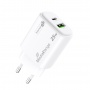 Adapter MEDIARANGE 25W, szybkie ładowanie, 1xUSB-C + 1xUSB-A, biały, Złącza i adaptery, Akcesoria komputerowe