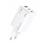 Adapter MEDIARANGE 100W, fast charging, 2xUSB-C + 1xUSB-A, white