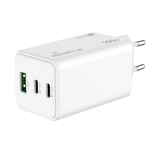Ładowarka MEDIARANGE 100W, szybkie ładowanie, 2xUSB-C + 1xUSB-A, biały, Złącza i adaptery, Akcesoria komputerowe