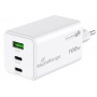 Ładowarka MEDIARANGE 100W, szybkie ładowanie, 2xUSB-C + 1xUSB-A, biały, Złącza i adaptery, Akcesoria komputerowe