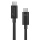 Kabel USB-C MEDIARANGE, ładowarka, 60W max, 5 Gbps, 1,2m, czarny
