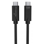 Cable USB-C MEDIARANGE, 100W max, USB 3.1, 1,2m, black, Connectors and adapters, Computer accessories