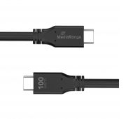 Cable USB-C MEDIARANGE, charger, 100W max, USB 3.2, 3m, black