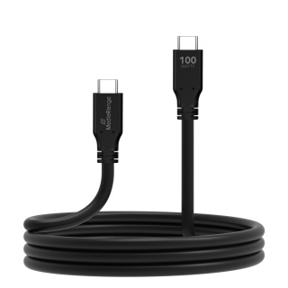 Kabel USB-C MEDIARANGE, ładowarka, 100W max, USB 3.2, 3m, czarny, Złącza i adaptery, Akcesoria komputerowe