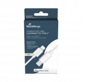 Cable USB-C MEDIARANGE Apple Lightning, charger, 1m, white
