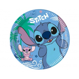 TALERZYKI PAPIEROWE STITCH&ANGEL 20cm.8szt., Artykuły jednorazowe, Art. na okazje i przyjęcia