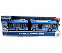 AUTOBUS PRZEGUBOWY ŚWIATŁO DŹWIĘK B1964657 43527, Pojazdy, Zabawki