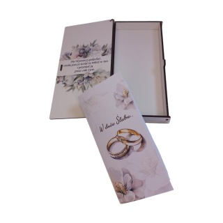 PUDEŁKO UPOMINKOWE PŚ2 ŚLUB, Pudełka, kuferki, Art. dekoracyjne i prezentowe