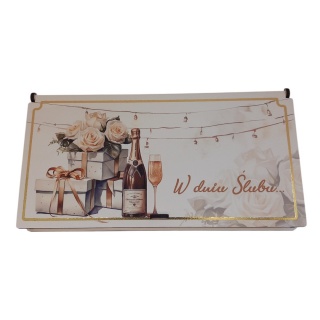 PUDEŁKO UPOMINKOWE PŚ4 ŚLUB, Pudełka prezentowe, Art. dekoracyjne i prezentowe