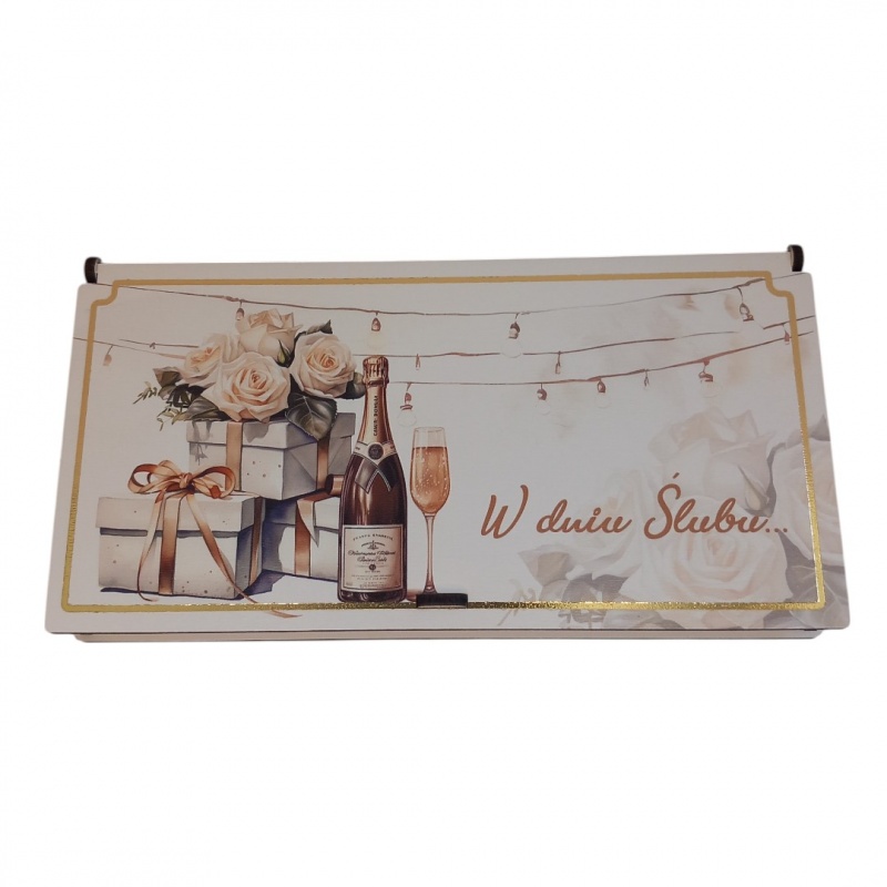 PUDEŁKO UPOMINKOWE PŚ4 ŚLUB, Pudełka prezentowe, Art. dekoracyjne i prezentowe