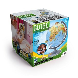 Globus zoologiczny z opisem GŁOWALA, śr. 220mm, w pudełku, z aplikacją AR, Globusy, Artykuły szkolne
