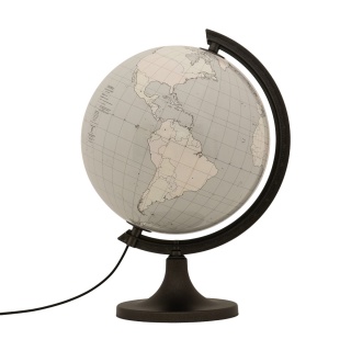 Globus konturowy z objaśnieniem GŁOWALA, podświetlany, śr. 250mm, w pudełku, Globusy, Artykuły szkolne