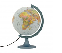 Political-physical globe GŁOWALA, illuminated, dia. 250mm, in a box, with AR application