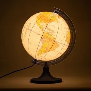Globus polityczny GŁOWALA, podświetlany, śr. 250mm, w pudełku, Globusy, Artykuły szkolne