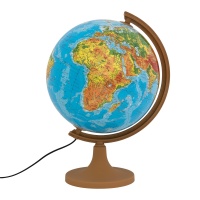 Physical globe GŁOWALA, illuminated, plastic. low foot, diam. 320mm, in a box