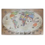 Desk mat GŁOWALA, map with explorer routes, 58x38cm