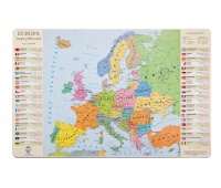 Podkładka na biurko GŁOWALA, mapa polityczna Europy, 58x38cm, Podkładki na biurko, Artykuły szkolne