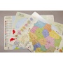 Desk mat GŁOWALA, administrative map of Poland, 58x38cm