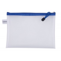 Torebka DONAU Zipper Bag, A5, 243x180 mm, EVA, z suwakiem, niebieska, Torebki, Archiwizacja dokumentów