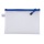 Torebka DONAU Zipper Bag, A5, 243x180 mm, EVA, z suwakiem, niebieska