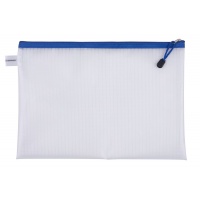 Torebka DONAU Zipper Bag, A4, 343x246 mm, EVA, z suwakiem, niebieska, Torebki, Archiwizacja dokumentów