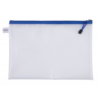 Torebka DONAU Zipper Bag, A4, 343x246 mm, EVA, z suwakiem, niebieska, Torebki, Archiwizacja dokumentów