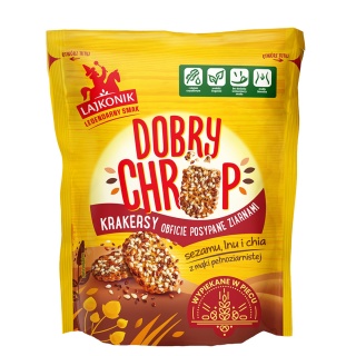 Krakersy LAJKONIK Dobry Chrup, 100g, Przekąski, Artykuły spożywcze