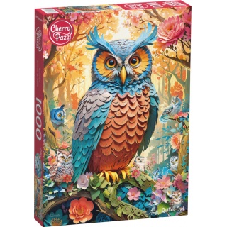 PUZZLE 1000 CHERRYPAZZI QUILLED OWL 30776, 1000 elementów, Puzzle