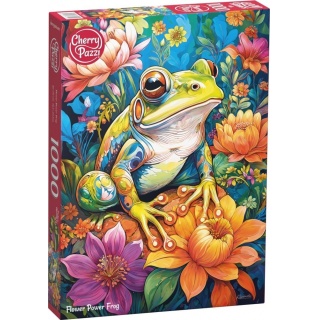 PUZZLE 1000 CHERRYPAZZI FLOWER POWER FROG 31100, 1000 elementów, Puzzle